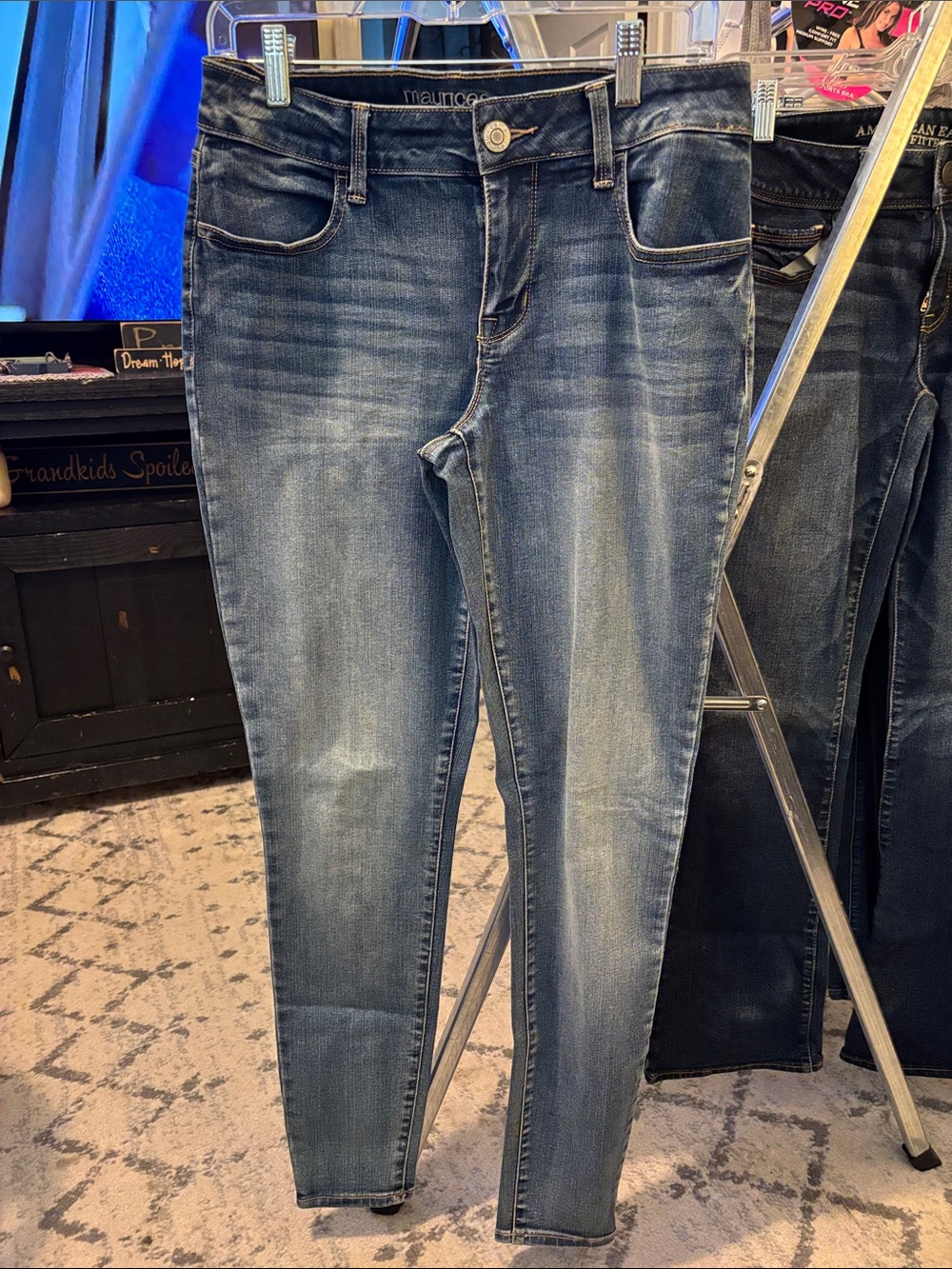 Maurice’s Women's Skinny Stretch Jeans - Blue Wash Size M Long